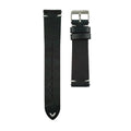 20mm Leather Strap with in-built spring bar (Black)