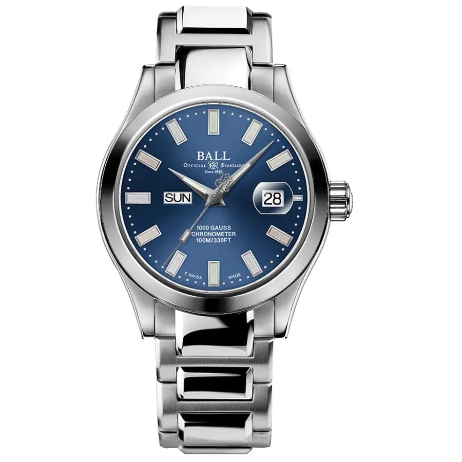 BALL Engineer III MARVELIGHT 40MM CHRONOMETER DAY-DATE NM9036C-S1C-BER