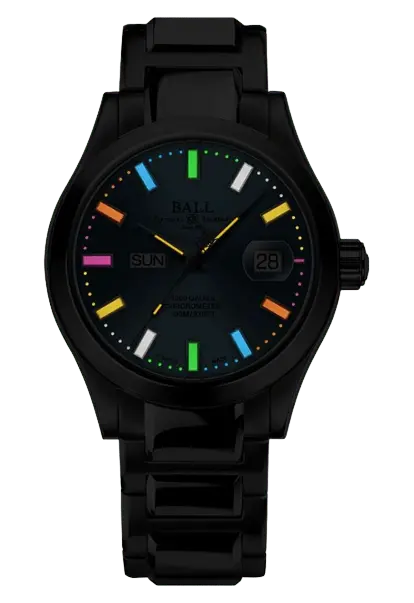 BALL Engineer III MARVELIGHT 40MM CHRONOMETER DAY-DATE NM9036C-S1C-BER