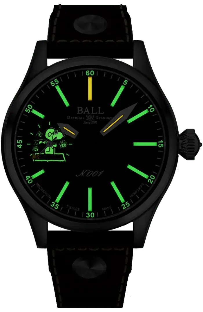 BALL Engineer Master II Snoopy Flying Ace Limited Edition 46mm NM2638C-L2J-BK