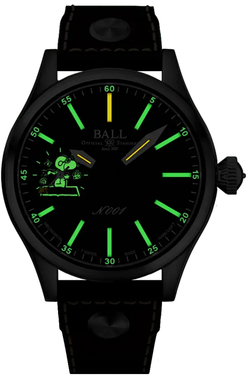 BALL Engineer Master II Snoopy Flying Ace Limited Edition 46mm NM2638C-L2J-BK