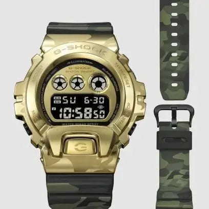 CASIO G-SHOCK Watch Camo Gold GM-6900CMG-3