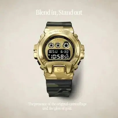 CASIO G-SHOCK Watch Camo Gold GM-6900CMG-3