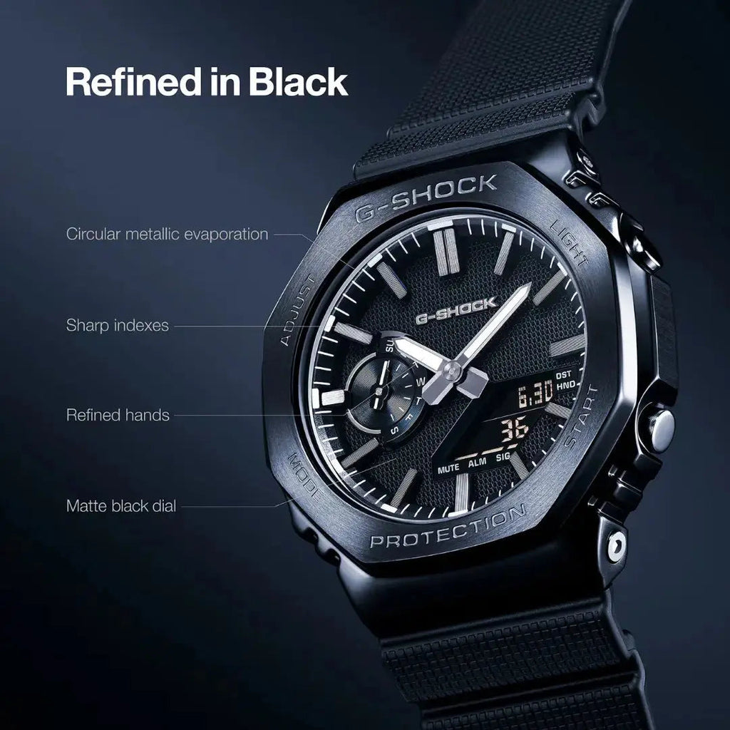 CASIO G-SHOCK WATCH Carbon Core Luxe Black G-Steel GM-2100LXB-1ADR