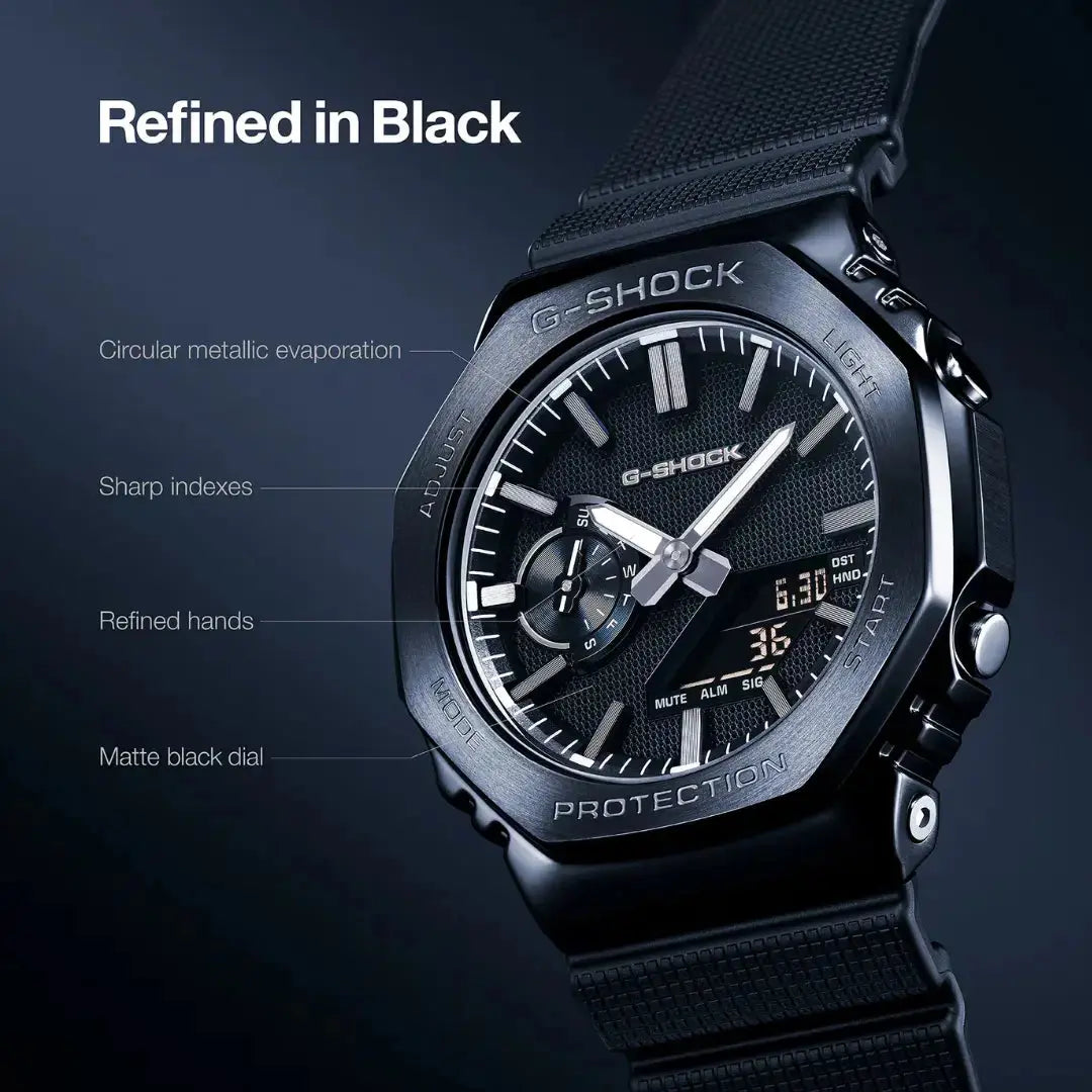 CASIO G-SHOCK WATCH Carbon Core Luxe Black G-Steel GM-2100LXB-1ADR