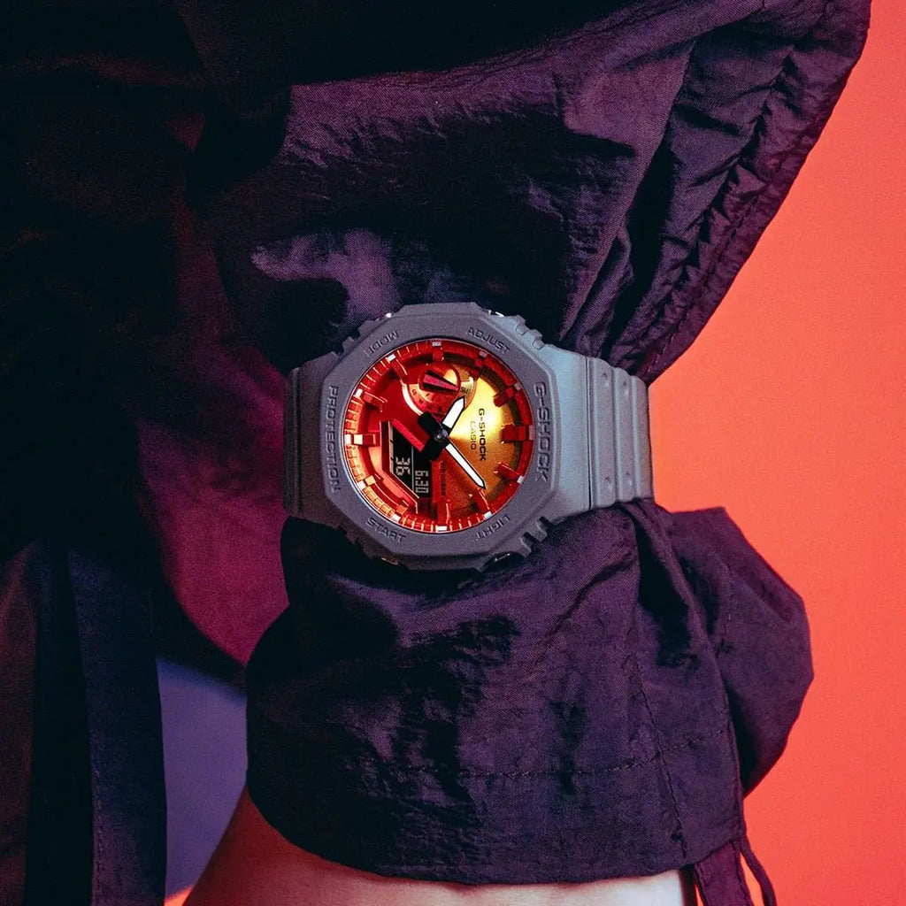 CASIO G-SHOCK WATCH "Raging fire" GA-2100FL-8A