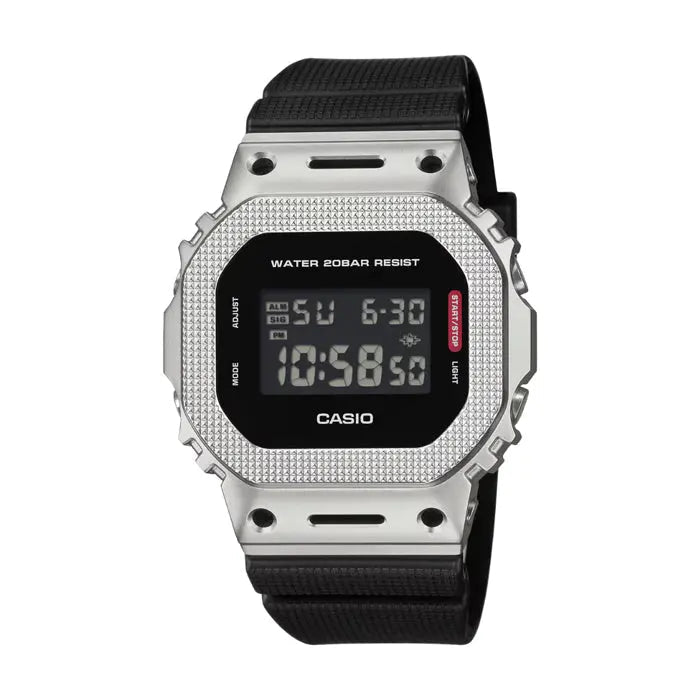 CASIO G-SHOCK WATCH STEEL BEZEL GM-5600M-1DR