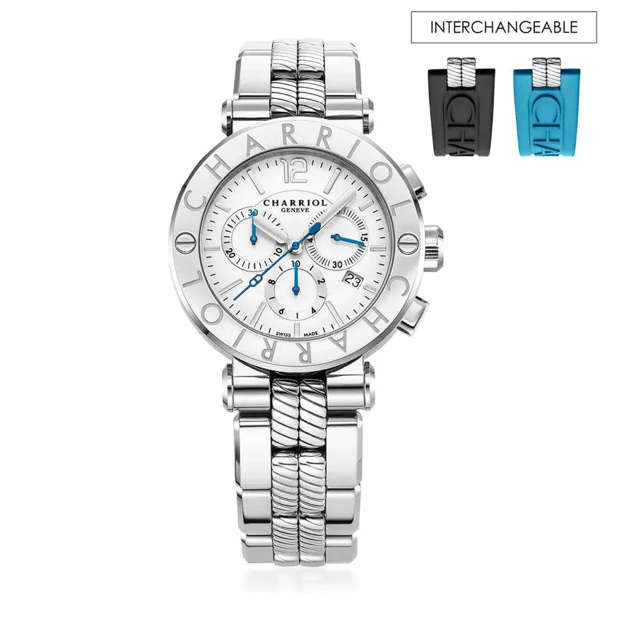 Charriol Navigator Cruise Quartz Chronograph 41MM CR41CS.930.001