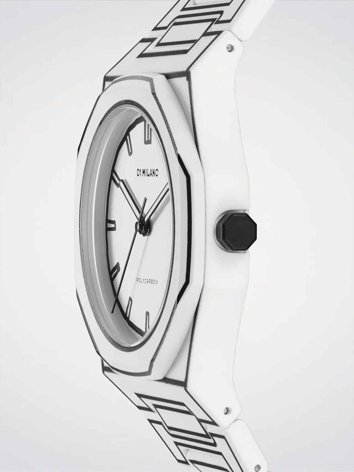 D1Milano Polycarbon White Sketch 40MM D1-PCBJ34