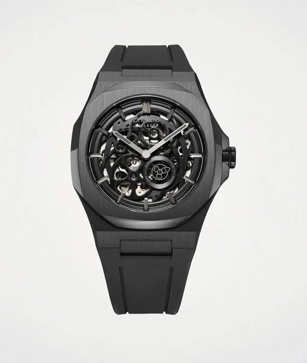 D1Milano Skeleton Jet Black 41MM D1-SKRJ17