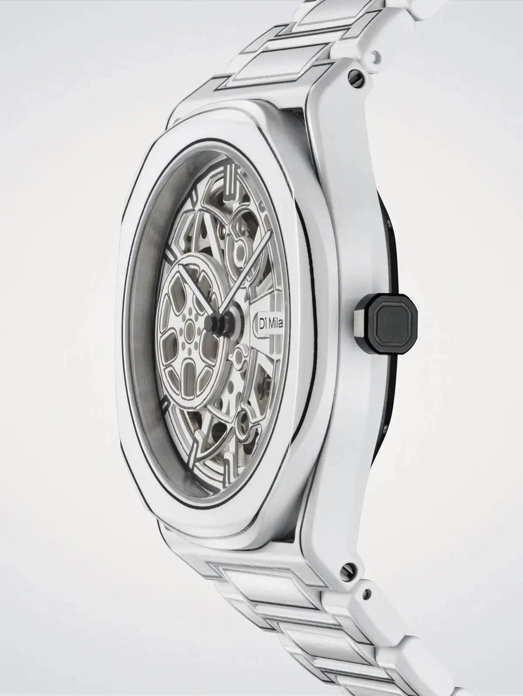 D1Milano White Sketch Skeleton Watch 40.5MM D1-SKBJ20