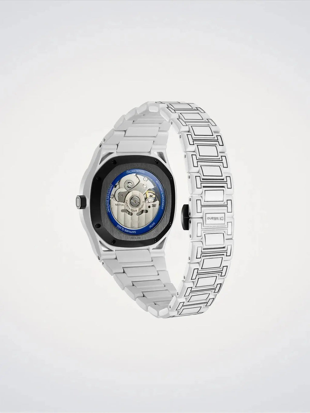 D1Milano White Sketch Skeleton Watch 40.5MM D1-SKBJ20