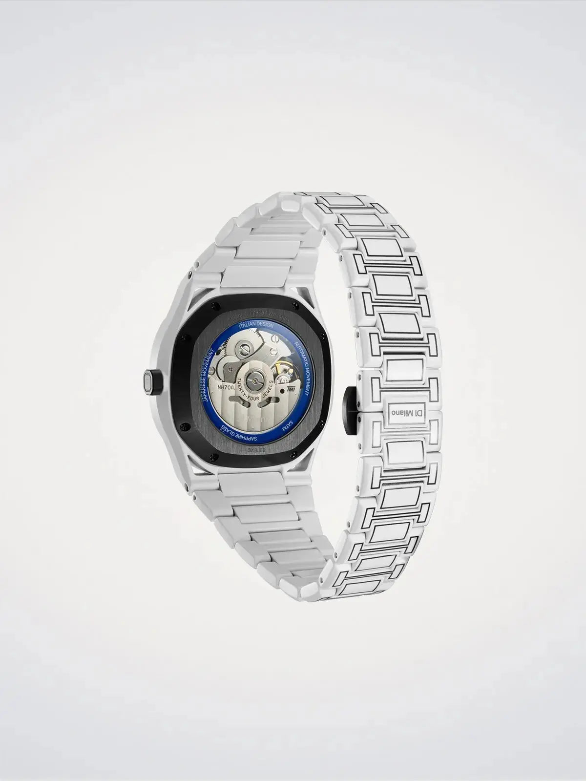 D1Milano White Sketch Skeleton Watch 40.5MM D1-SKBJ20