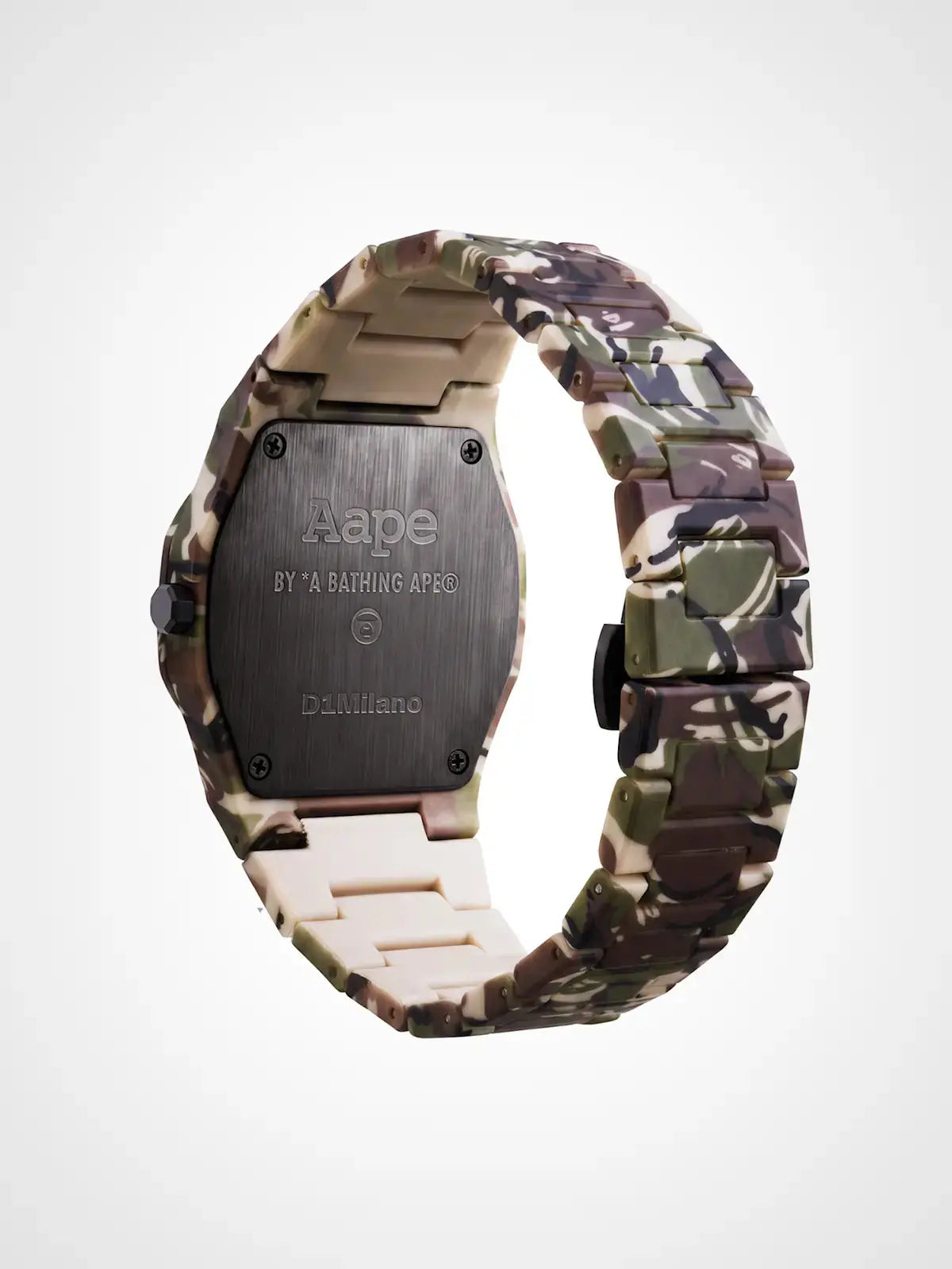 D1Milano x AAPE: Green Camo Carbon Limited Edition Watch 40mm D1-PCBJAAPE3