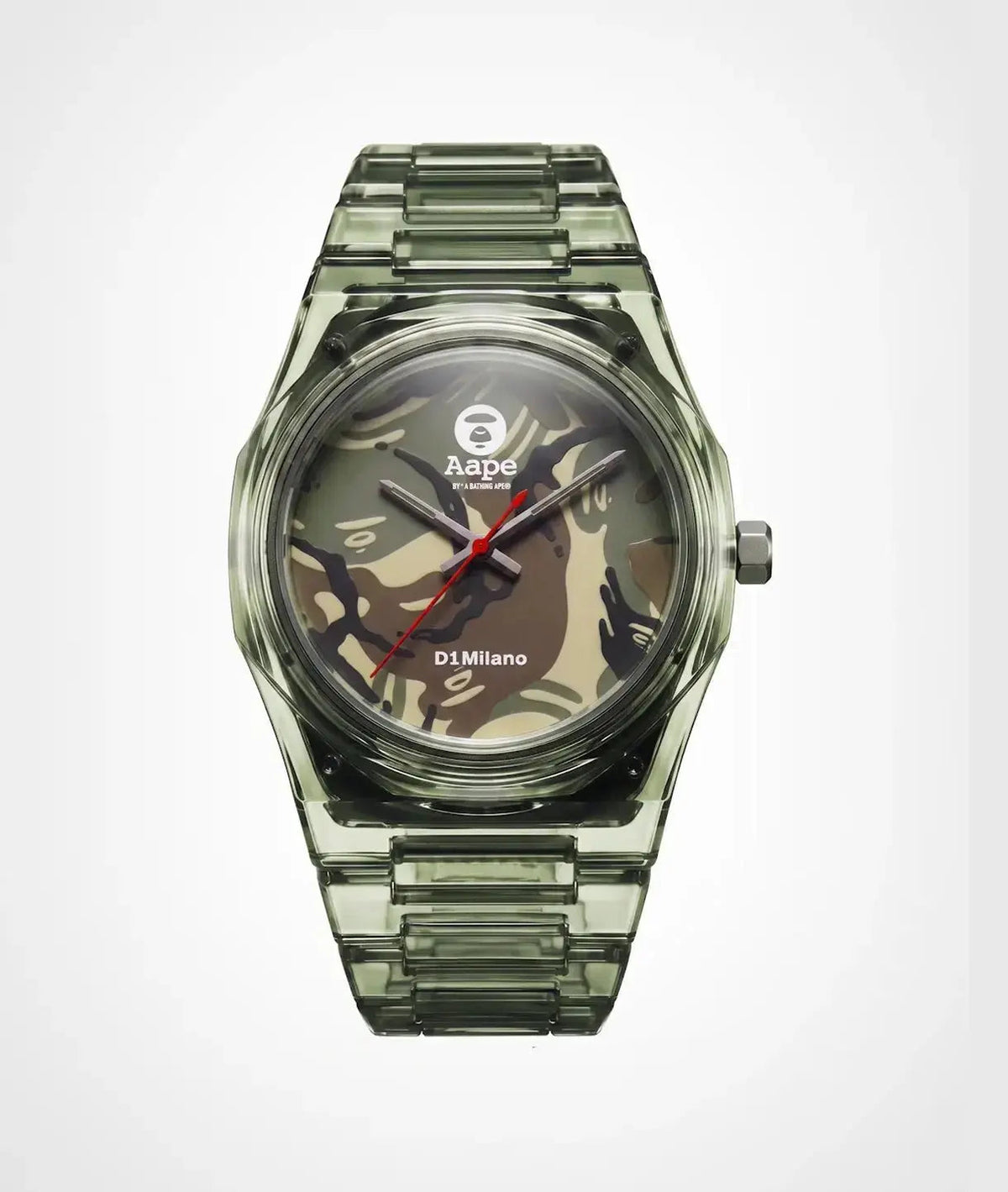D1Milano x AAPE: Green Camo Nylon Limited Edition Watch 39mm D1-NYBJAAPE3
