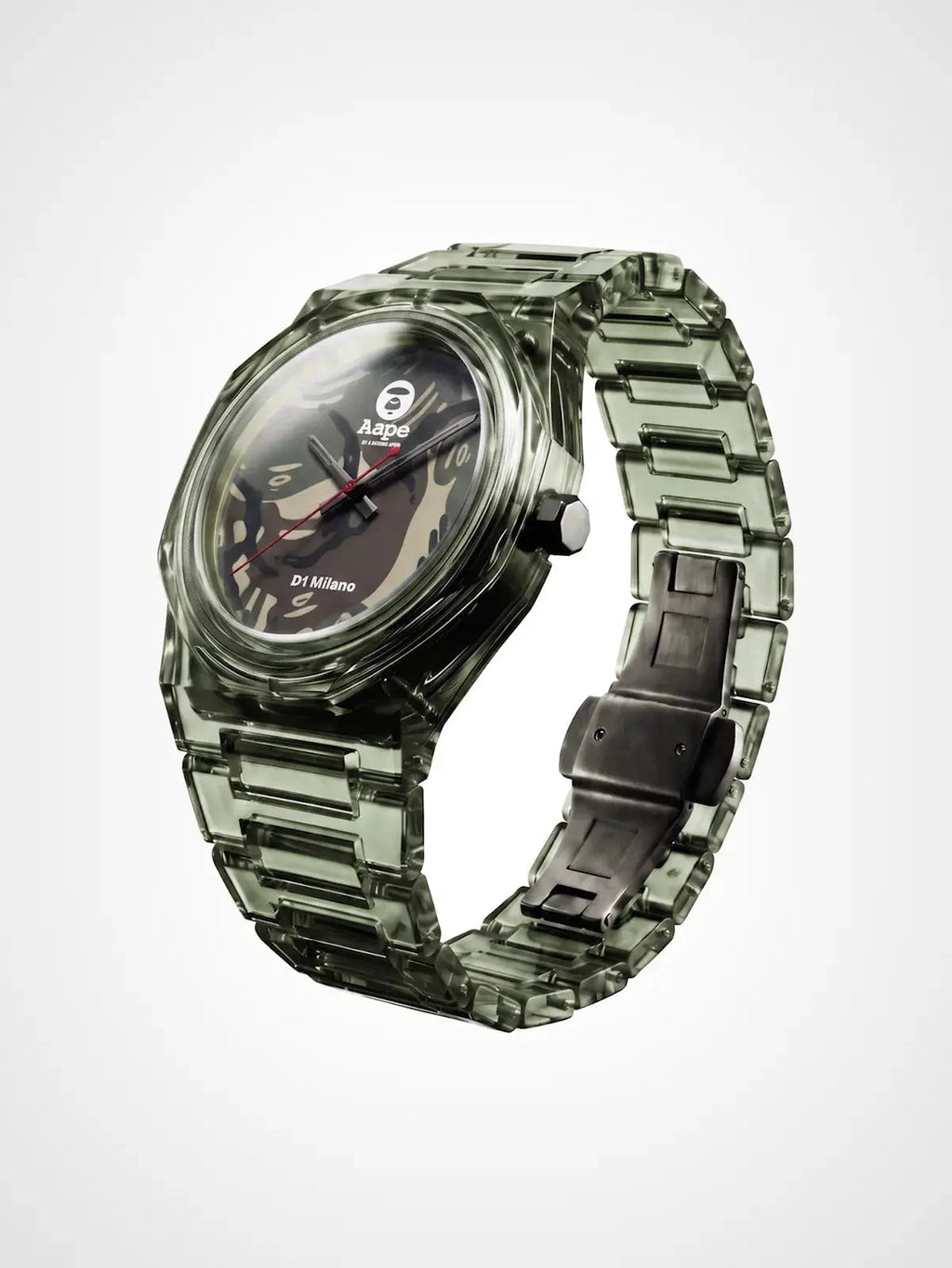 D1Milano x AAPE: Green Camo Nylon Limited Edition Watch 39mm D1-NYBJAAPE3