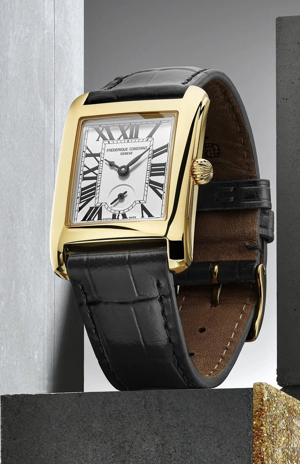 Frederique Constant Carree Small Seconds 36mm FC-235S2C5