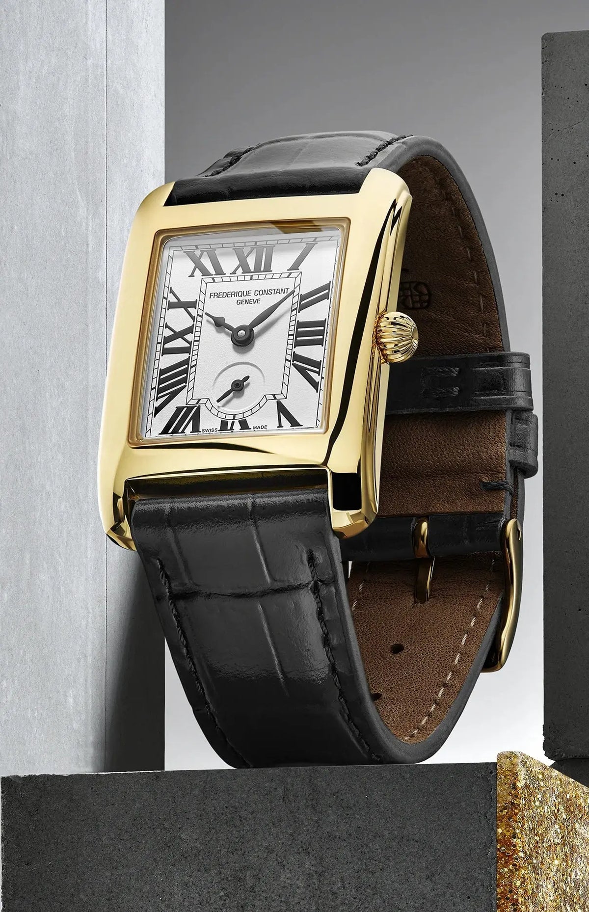 Frederique Constant Carree Small Seconds 36mm FC-235S2C5
