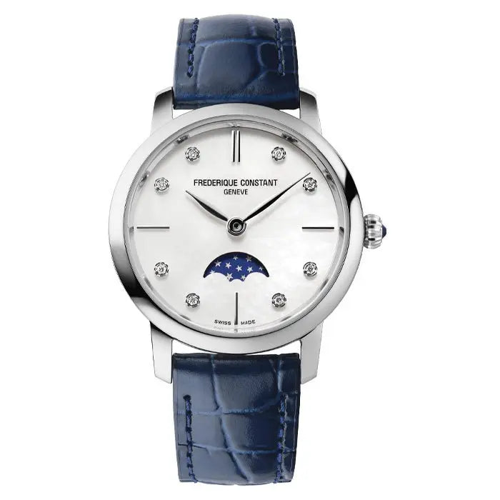 Frederique Constant Classics Slimline Ladies Moonphase 30mm FC-206MPWD1S6
