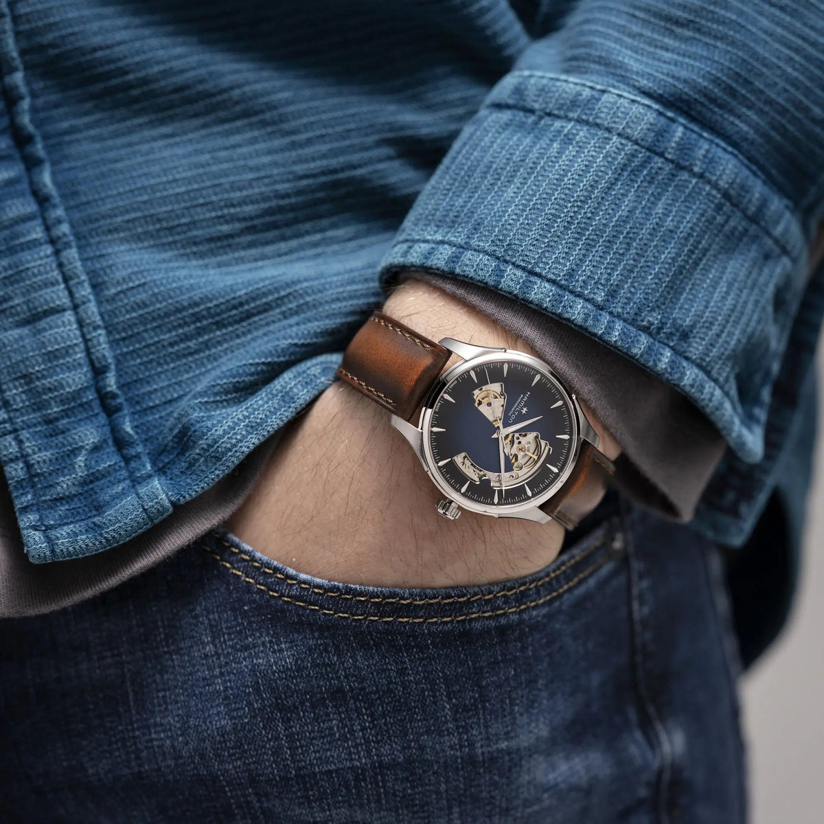HAMILTON JAZZMASTER Open Heart Auto 40mm H32675540