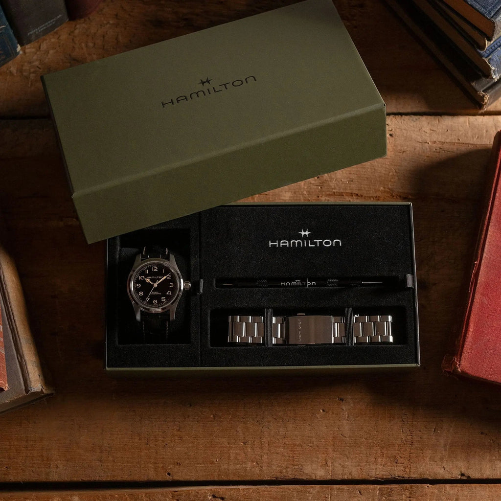 HAMILTON KHAKI FIELD Murph Auto 42mm Bracelet Bundle Box Set H70605732