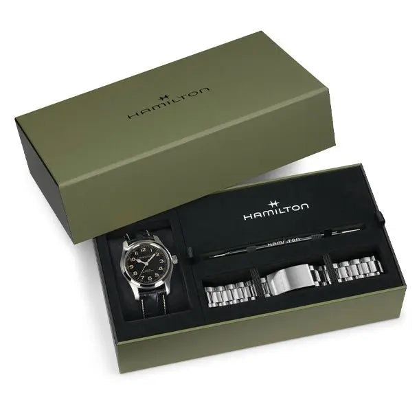 HAMILTON KHAKI FIELD Murph Auto 42mm Bracelet Bundle Box Set H70605732
