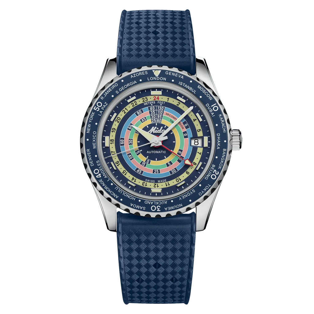 MIDO OCEAN STAR DECOMPRESSION WORLDTIMER 40.5MM M0268291704100