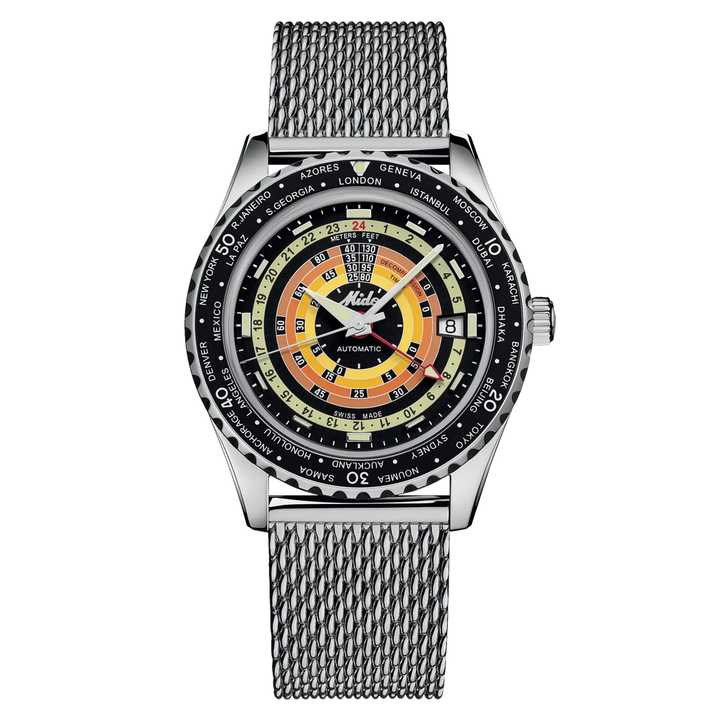 MIDO OCEAN STAR DECOMPRESSION WORLDTIMER 40.5MM M0268291705100