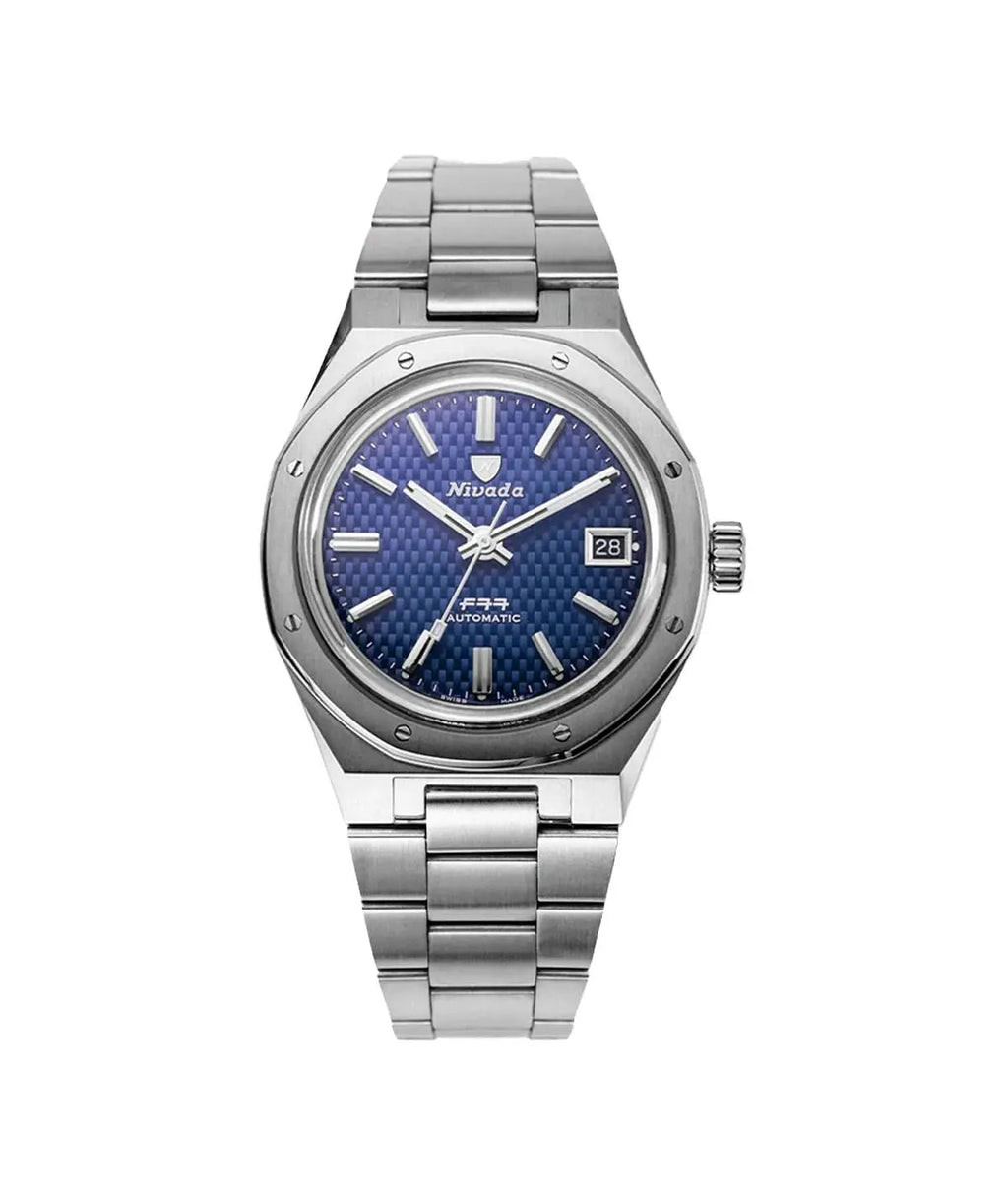 NIVADA GRENCHEN AUTOMATIC F77 BLUE 37MM 69001A77