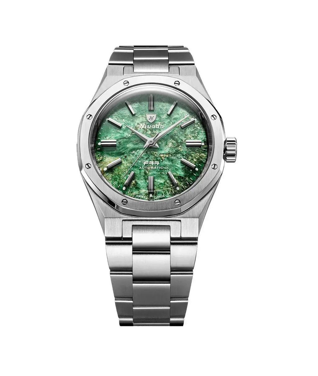 NIVADA GRENCHEN AUTOMATIC F77 GREEN AVENTURINE 38MM 68053A77