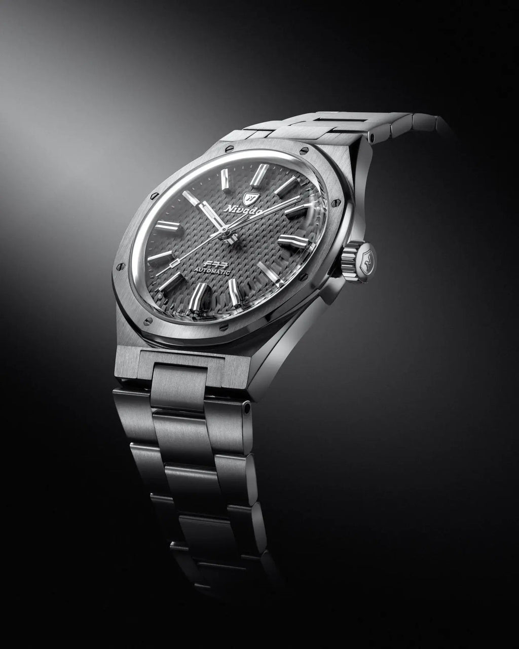 NIVADA GRENCHEN AUTOMATIC F77 TITANIUM ANTHRACITE 37MM 68006A77
