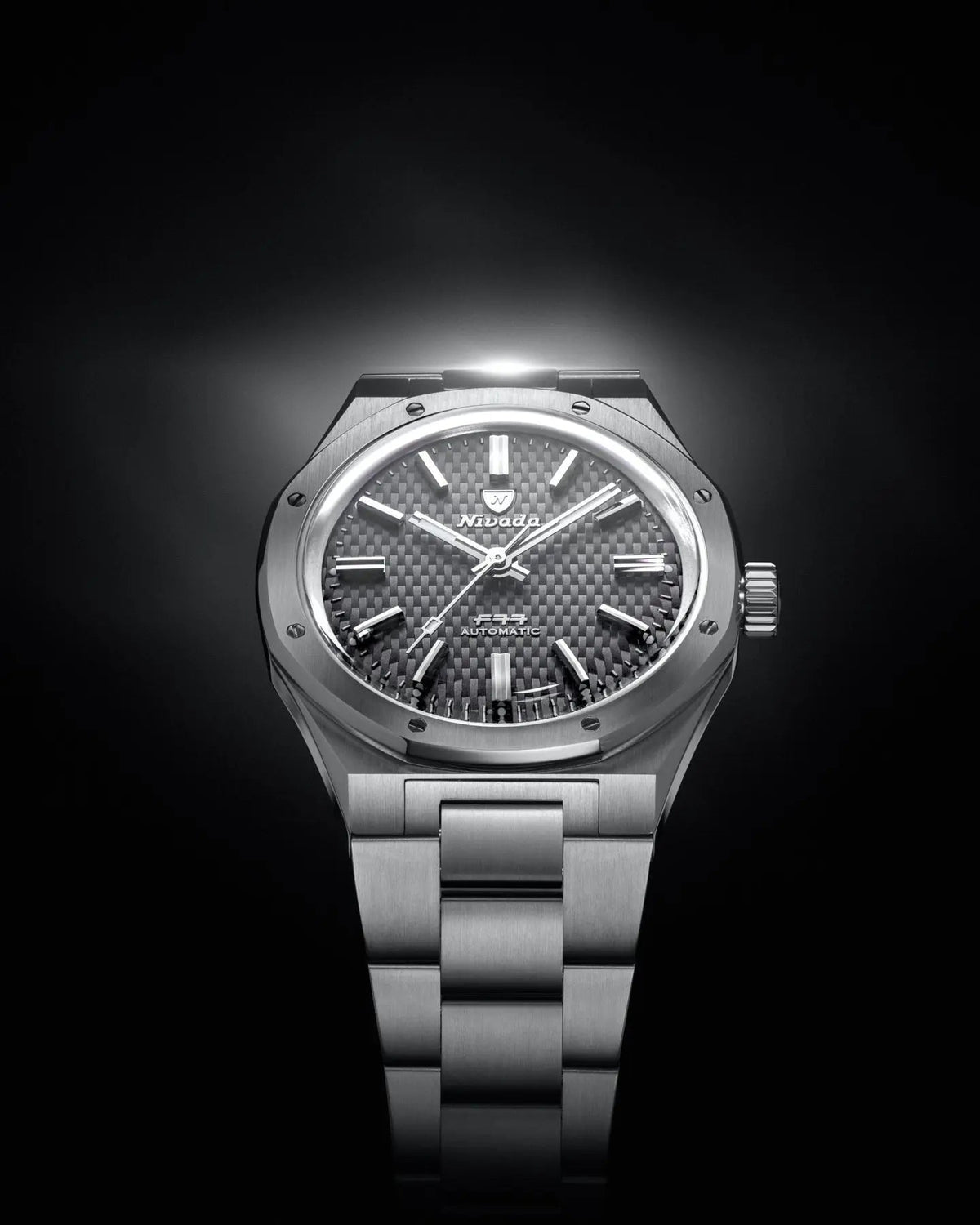 NIVADA GRENCHEN AUTOMATIC F77 TITANIUM ANTHRACITE 37MM 68006A77