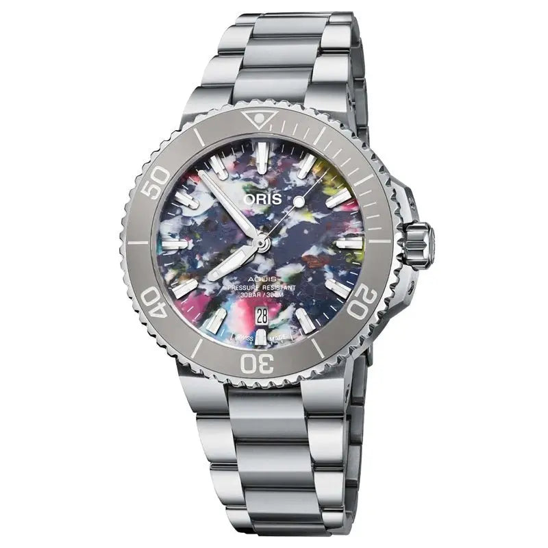 ORIS AQUIS DATE UPCYCLE 41.5MM 01 733 7766 4150-SET