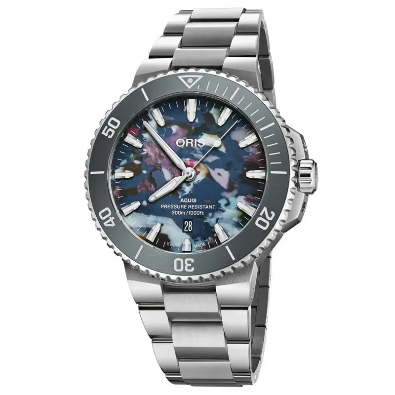 ORIS AQUIS DATE UPCYCLE 43.5MM 01 733 7789 4150-07 8 23 04PEB