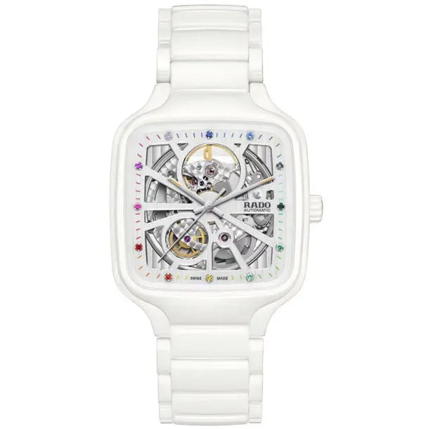 Rado True Square Automatic Open Heart Rainbow Diamond 38mm R27073712