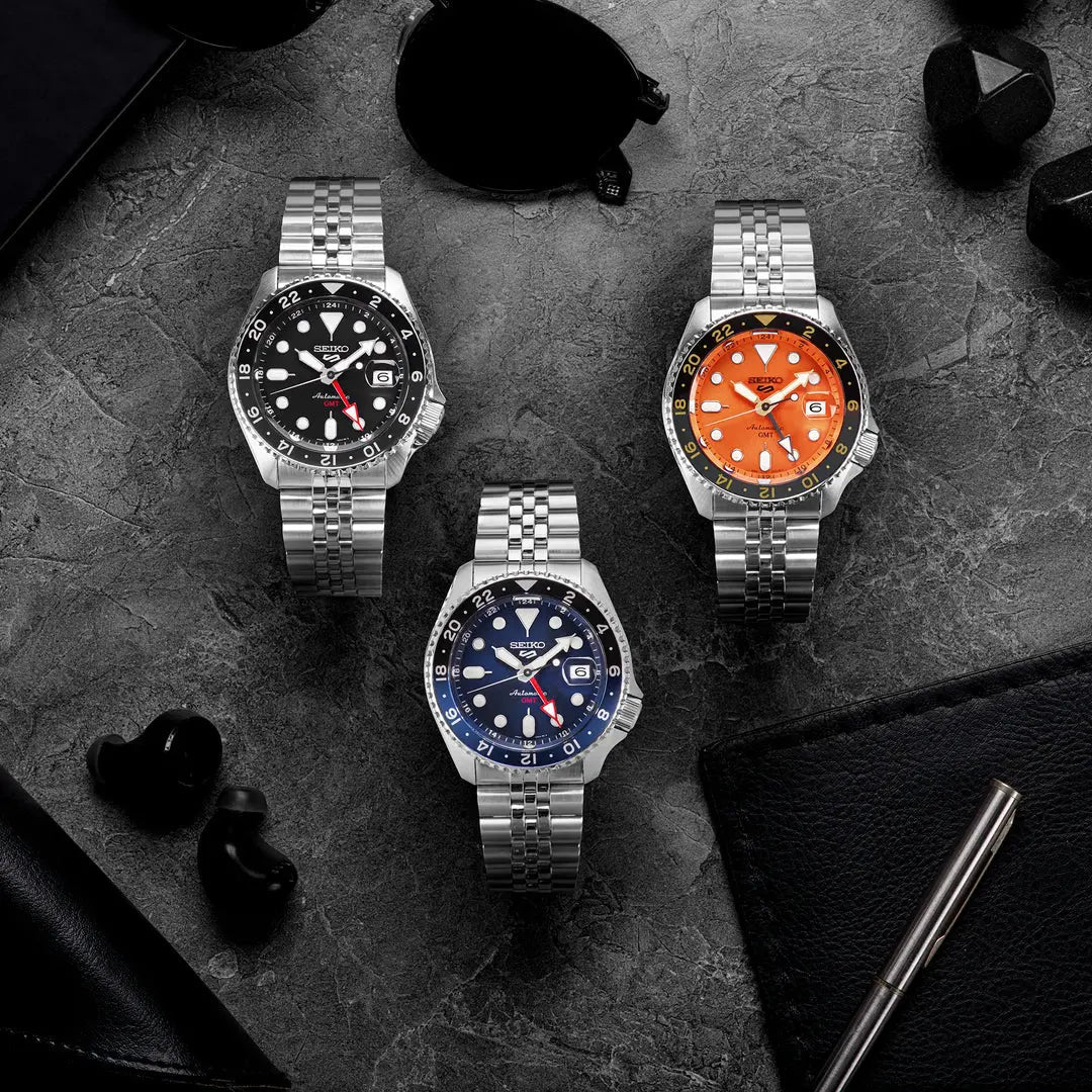 SEIKO 5 WATCH GMT SKX AUTOMATIC 42.5MM SSK003K1