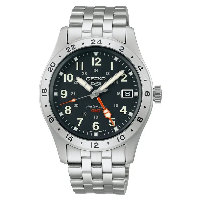 SEIKO 5 WATCH SKX AUTOMATIC FIELD DEPLOY MECHANICAL GMT 39.4MM SSK023K1