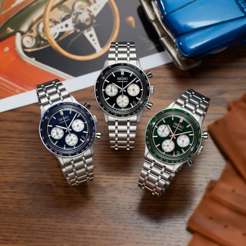 SEIKO CHRONOGRAPH QUARTZ MEN WATCH 38.7MM SSB479P1