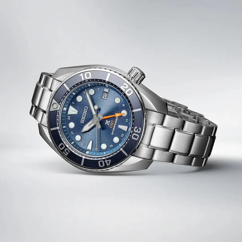 SEIKO WATCH 'AQUA' SUMO SOLAR GMT PROSPEX 45MM SFK001J1