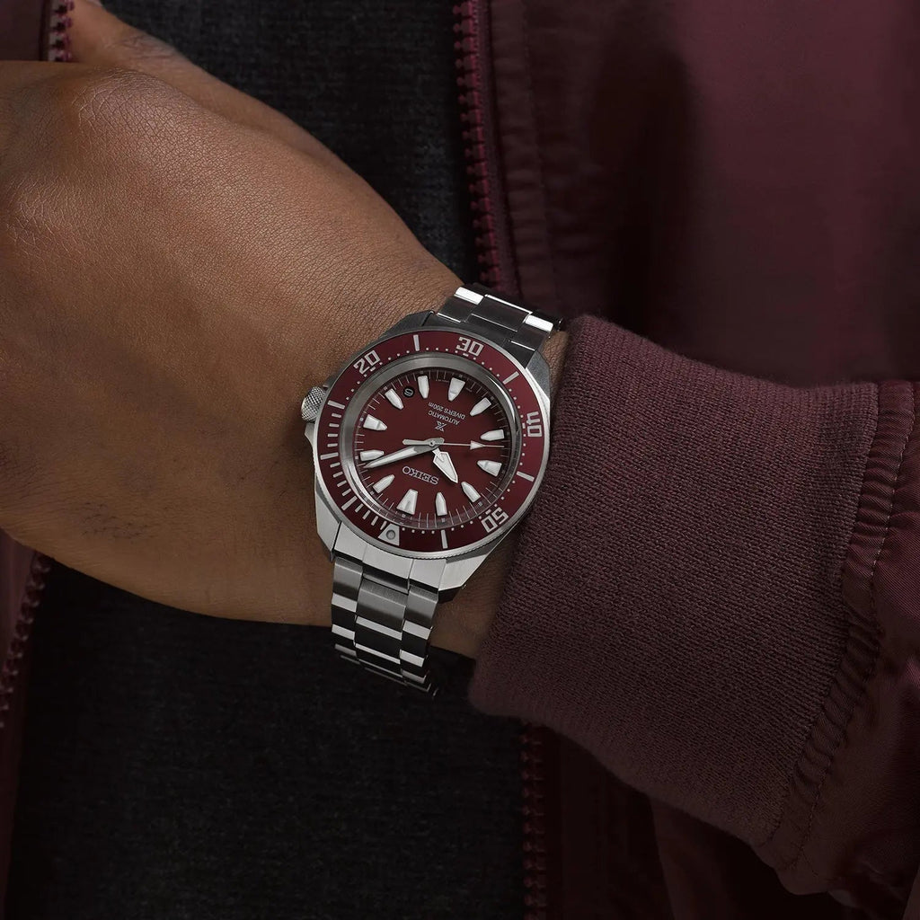SEIKO WATCH AUTOMATIC PROSPEX 41.7MM SRPL11K1 4R RED DIVER’S MEN WATCH