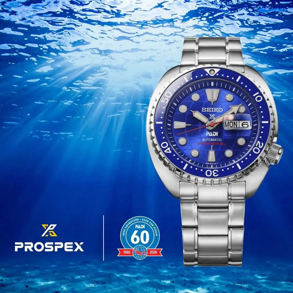 SEIKO WATCH AUTOMATIC PROSPEX PADI 60TH ANNIVERSARY LIMITED EDITION 45MM HBB002K1