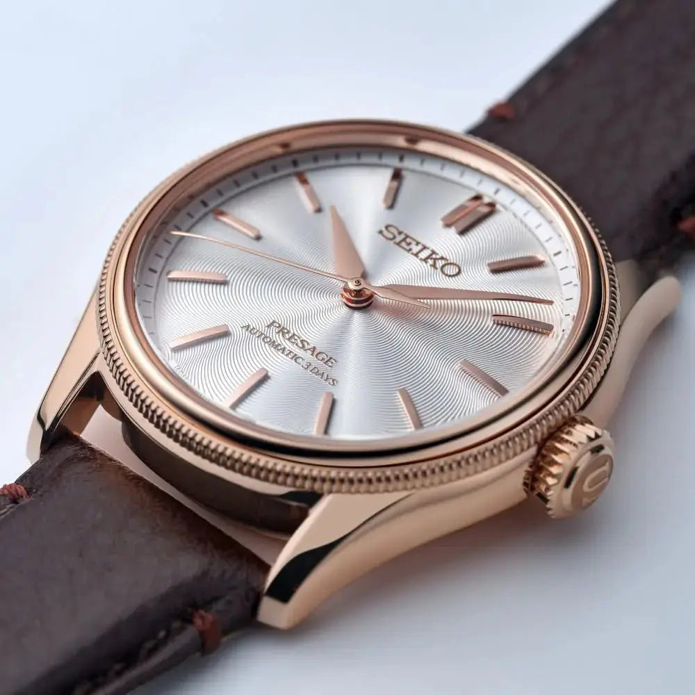 SEIKO WATCH AUTOMATIC TOMIOKA SILK LIMITED EDITION PRESAGE 38MM HCC008J1