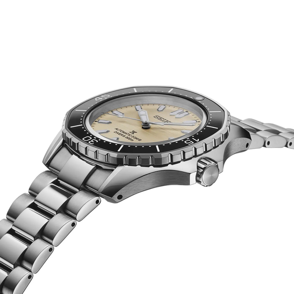 SEIKO WATCH POLYGONAL IN PEARL-WHITE AUTOMATIC DIVER'S MEN WATCH 41.3MM SPB481J1