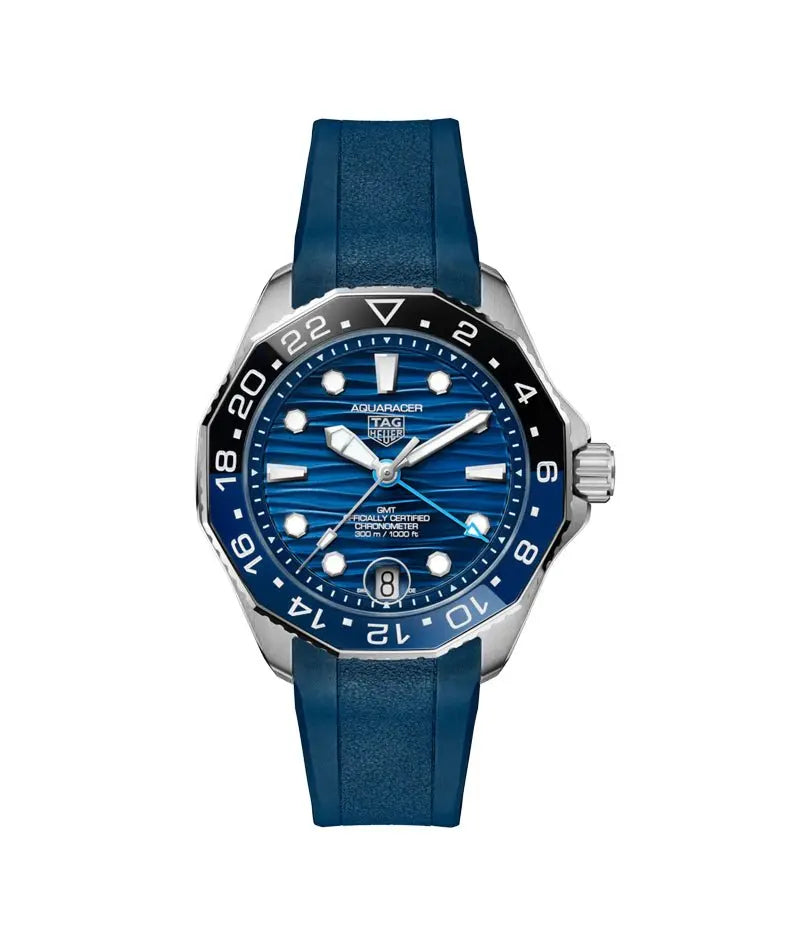 TAG Heuer Aquaracer GMT 42mm Rubber Watch WBP5114.FT6259