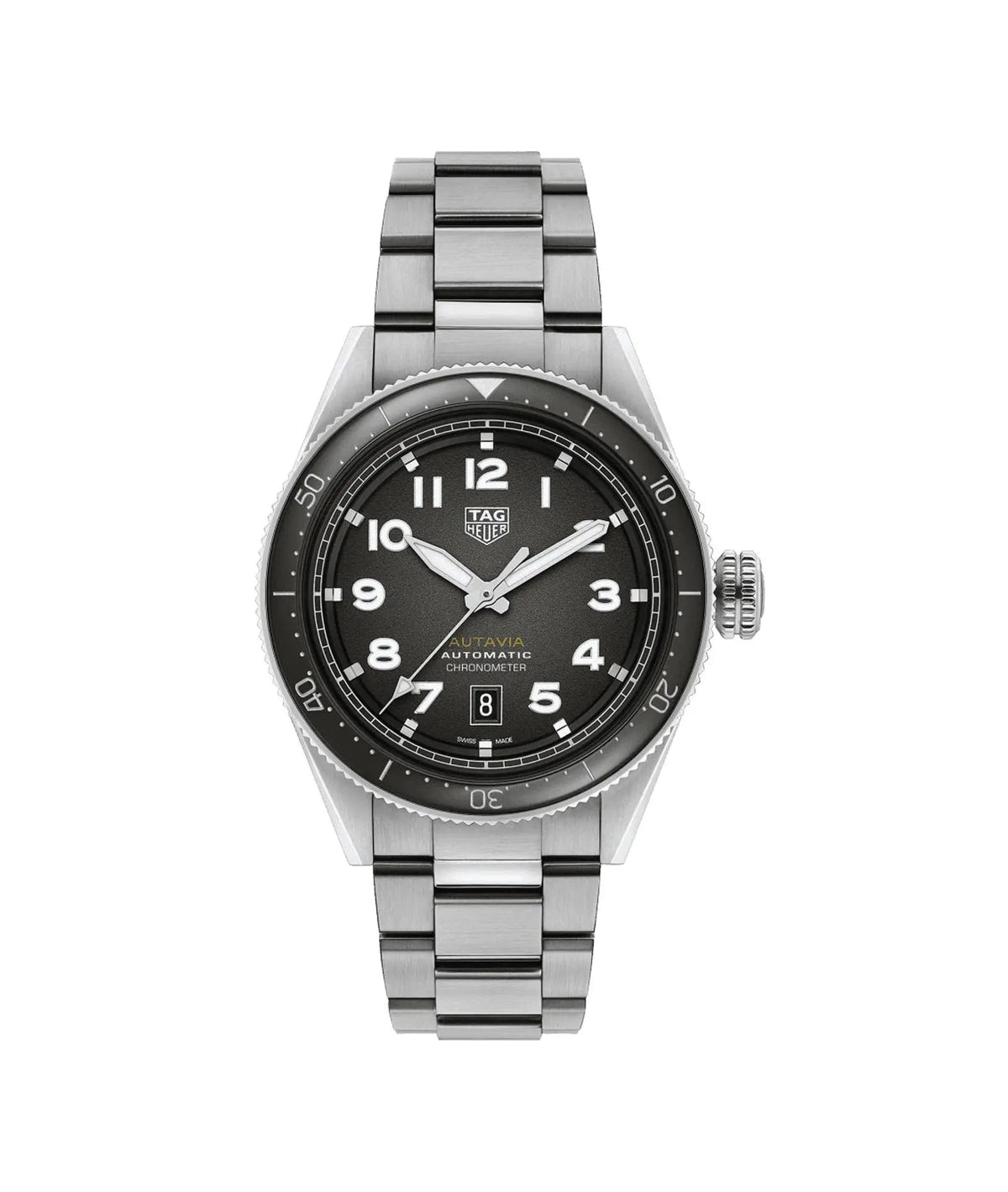 TAG Heuer Autavia Calibre 5 Automatic 42mm Stainless Steel Watch WBE5114.EB0173