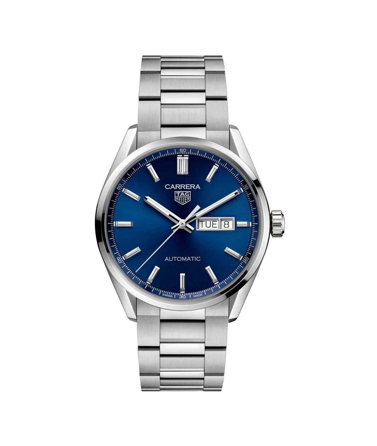 TAG Heuer Carrera Calibre 5 Day-Date Automatic 41mm Stainless Steel Watch WBN2012.BA0640