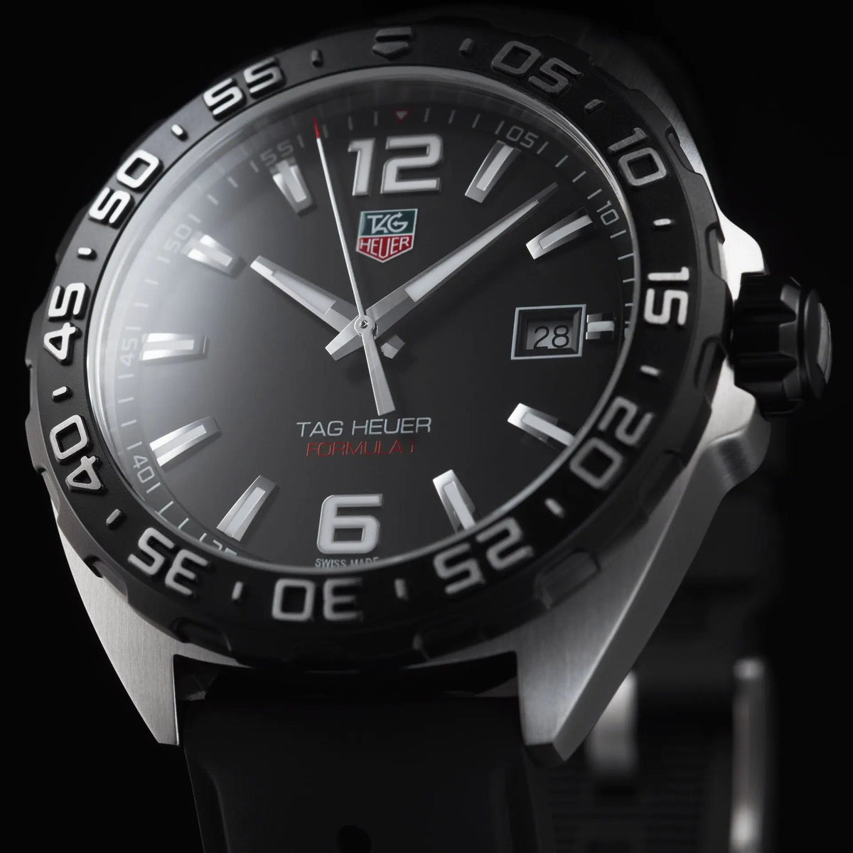 TAG Heuer Formula 1 Quartz 41mm Rubber Watch WAZ1110.FT8023