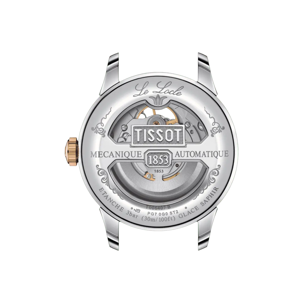 TISSOT WATCH LE LOCLE POWERMATIC 80 OPEN HEART 39MM T0064072203302
